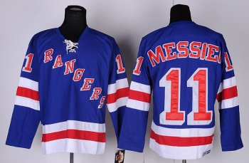 New York Rangers 11 Mark Messier Blue NHL Jerseys