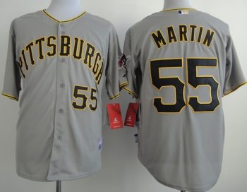 Pittsburgh Pirates 55 Russell Martin Grey Cool Base MLB Jerseys