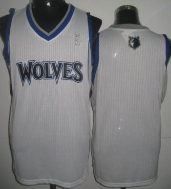 Minnesota Timberwolves Blank White Revolution 30 NBA Jerseys