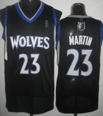 Minnesota Timberwolves 23 Kevin Martin Black Revolution 30 NBA Jerseys