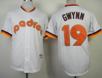 San Diego Padres 19 Tony Gwynn 1984 Turn Back The Clock MLB Jerseys