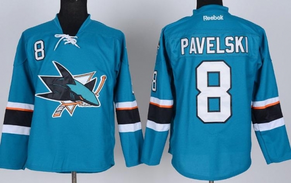 San Jose Sharks 8 Joe Pavelski Green NHL Hockey Jersey New Style