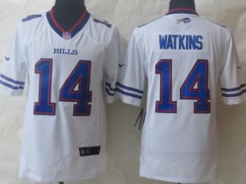 Nike Buffalo Bills #14 Sammy Watkins White Limited NFL Jerseys