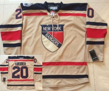 New York Rangers #20 Chris Kreider Cream Winter Classic NHL Jerseys