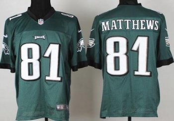 Nike Philadelphia Eagles 81 Jordan Matthews Green Elite NFL Jerseys