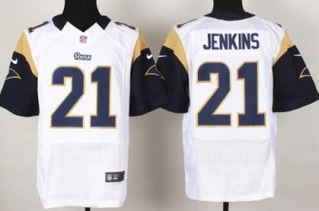 Nike St. Louis Rams 21 Janoris Jenkins White Elite NFL Jerseys