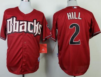 Arizona Diamondbacks 2 Aaron Hill Red Cool Base MLB Jersey