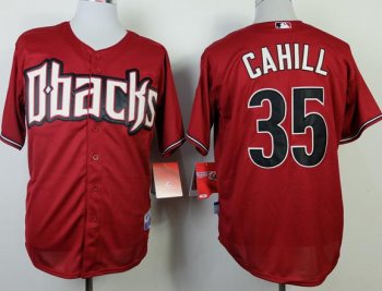 Arizona Diamondbacks 35 Trevor Cahill Red Cool Base MLB Jersey