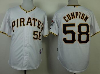 Pittsburgh Pirates 58 Brandon Cumpton White MLB Jerseys