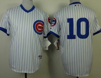 Chicago Cubs 10 Ron Santo White 1988 Turn The Clock MLB Jerseys