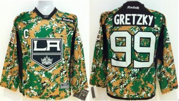 Kids Los Angeles Kings 99 Wayne Gretzky Camo NHL Jerseys