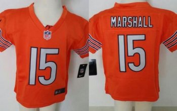 Baby Nike Chicago Bears 15 Brandon Marshall Orange NFL Jerseys