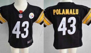 Baby Nike Pittsburgh Steelers 43 Troy Polamalu White NFL Jerseys