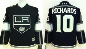 Kids Los Angeles Kings #10 Mike Richards Black NHL Jerseys