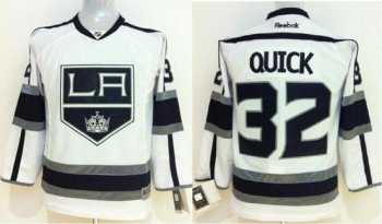 Kids Los Angeles Kings 32 Jonathan Quick White NHL Jersey