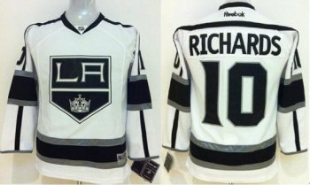 Kids Los Angeles Kings #10 Mike Richards White NHL Jerseys