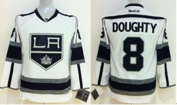 Kids Los Angeles Kings 8 Drew Doughty White NHL Jerseys