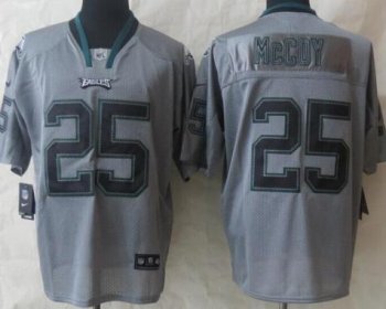 Nike Philadelphia Eagles 25 LeSean McCoy Lights Out Grey Elite NFL Jerseys