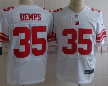 Nike New York Giants 35 Quintin Demps White Elite NFL Jerseys