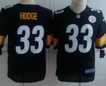 Nike Pittsburgh Steelers 33 Merril Hoge Black Elite NFL Jerseys