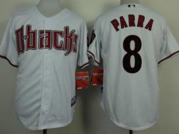 Arizona Diamondbacks 8 Gerardo Parra White Cool Base MLB Jerseys