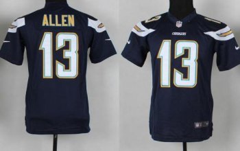 Kids Nike San Diego Chargers 13 Keenan Allen Dark Blue Elite NFL Jerseys