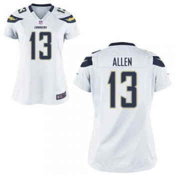 Women Nike San Diego Chargers 13 Keenan Allen White Jerseys