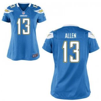 Women Nike San Diego Chargers 13 Keenan Allen Light Blue Jerseys