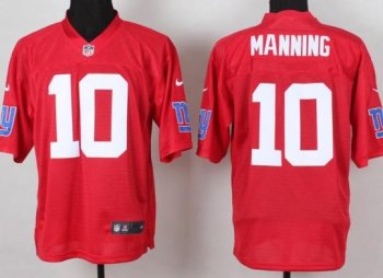 Nike New York Giants 10 Eli Manning Elite Red QB NFL Jerseys