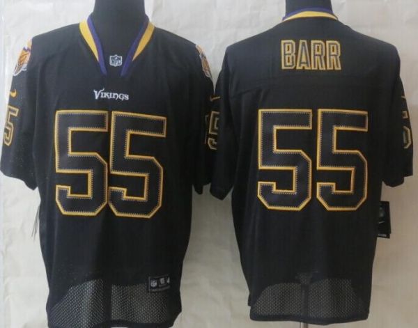 Nike Minnesota Viking #55 Anthony Barr Lights Out Black Elite NFL Jerseys