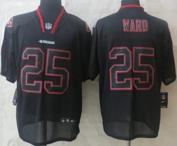 Nike San Francisco 49ers 25 Jimmie Ward Lights Out Black Elite NFL Jerseys