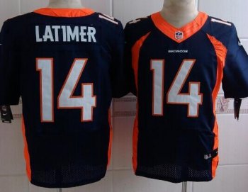 Nike Denver Broncos 14 Cody Latimer Blue Elite NFL Jerseys