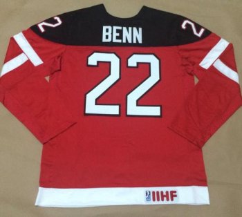 Canada Olympic 100th Anniversary 22 Jamie Benn Red Hockey Jerseys