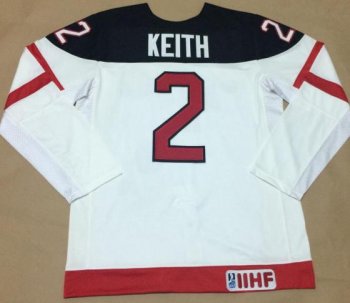 Canada Olympic 100th Anniversary 2 Duncan Keith White Hockey Jerseys