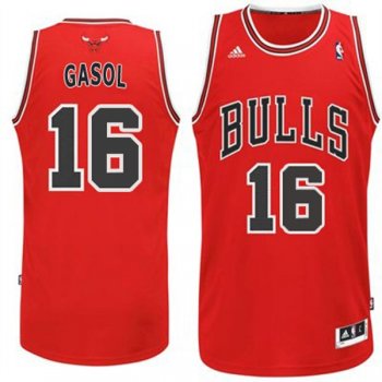 Chicago Bulls #16 Pau Gasol Red Revolution 30 Swingman NBA Jerseys