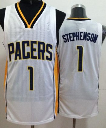 Indiana Pacers 1 Lance Stephenson White Revolution 30 NBA Jerseys