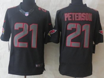 Nike Arizona Cardinals 21# Patrick Peterson Black Impact LIMITED NFL Jerseys