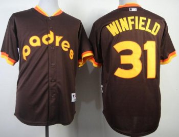 San Diego Padres 31 Dave Winfield Coffee 1984 Turn Back The Clock MLB Jerseys