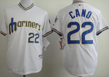 Seattle Mariners 22 Robinson Cano White 1979 Turn Back The Clock MLB Jerseys