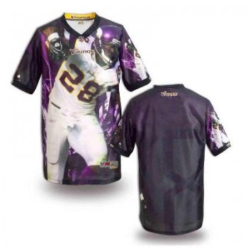 Nike Minnesota Vikings Blank Printing Fashion Game NFL Jerseys (6)