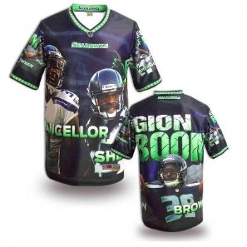 Nike Seattle Seahawks Blank Printing Fashion Game NFL Jerseys (1)