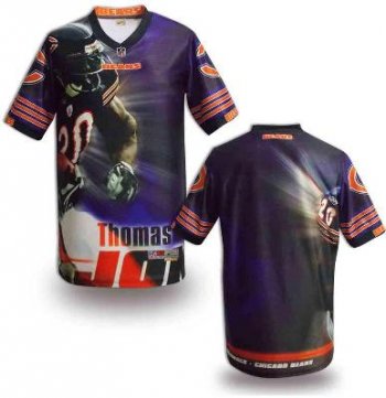 Nike Chicago Bears Blank Printing Fashion Game NFL Jerseys (3)