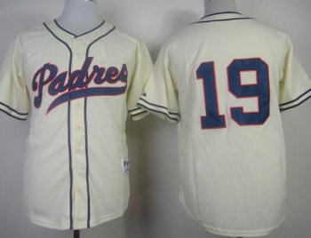 San Diego Padres 19 Tony Gwynn 1948 Turn Back The Clock Cream MLB Jerseys