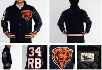 Chicago Bears 34 Mitchell & Ness Throwback NFL Wool Jacket