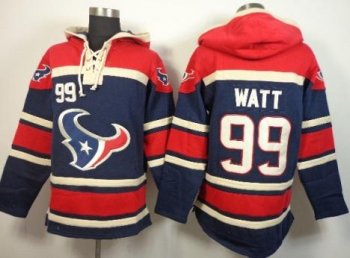 Houston Texans 99 JJ Watt Blue Red NFL Hoodie