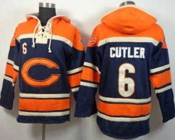 Chicago Bears 6 Jay Cutler Blue NFL Hoodie