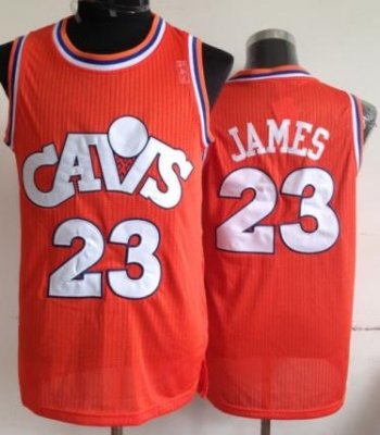 Cleveland Cavaliers 23 LeBron James Orange CAVS NBA Jerseys