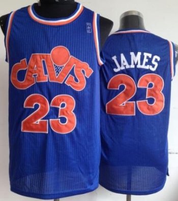 Cleveland Cavaliers 23 LeBron James Blue CAVS NBA Jerseys