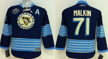 Kids Pittsburgh Penguins #71 Evgeni Malkin 2011 Winter Classic Vintage Dark Blue NHL Jersey