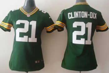 Women Nike Green Bay Packers 21 Ha Ha Clinton-Dix Green NFL Jerseys